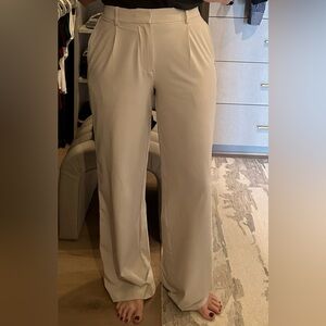 Vuori Light Beige Wide-Leg Pants
